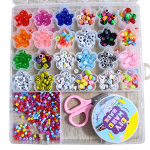 DIY Bracelet Making Kit for Girls with Pearls Alphabet Beads & Charms