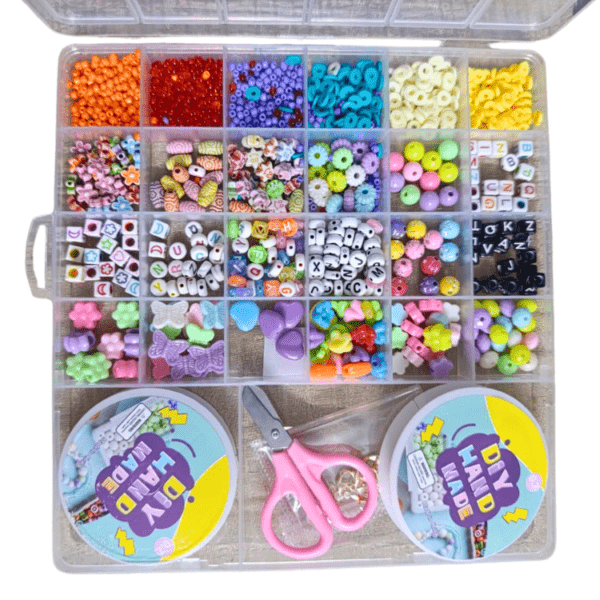 DIY Bracelet Making Kit for Girls with Pearls Alphabet Beads & Charms