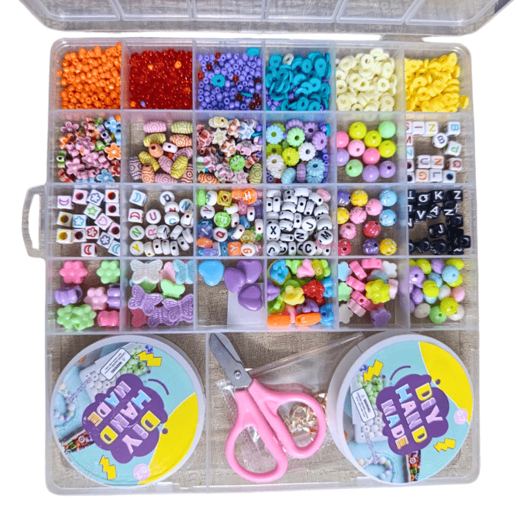 DIY Bracelet Making Kit for Girls with Pearls Alphabet Beads & Charms