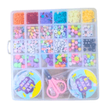 DIY Bracelet Making Kit for Girls with Beads & Charms