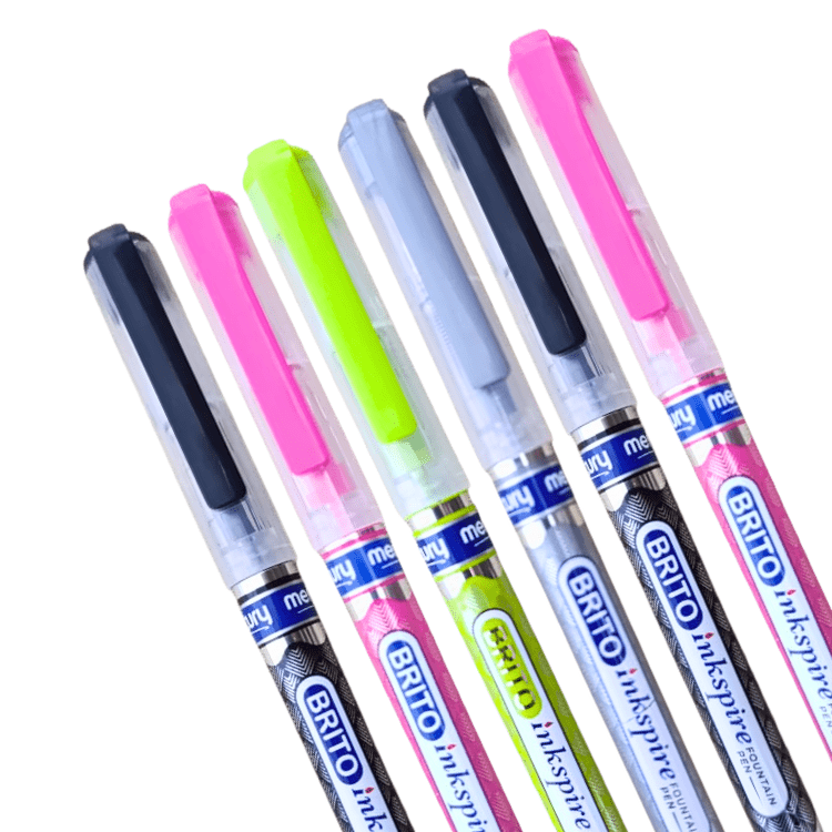 Brito Inkspire Fountain Pen Pack of 6