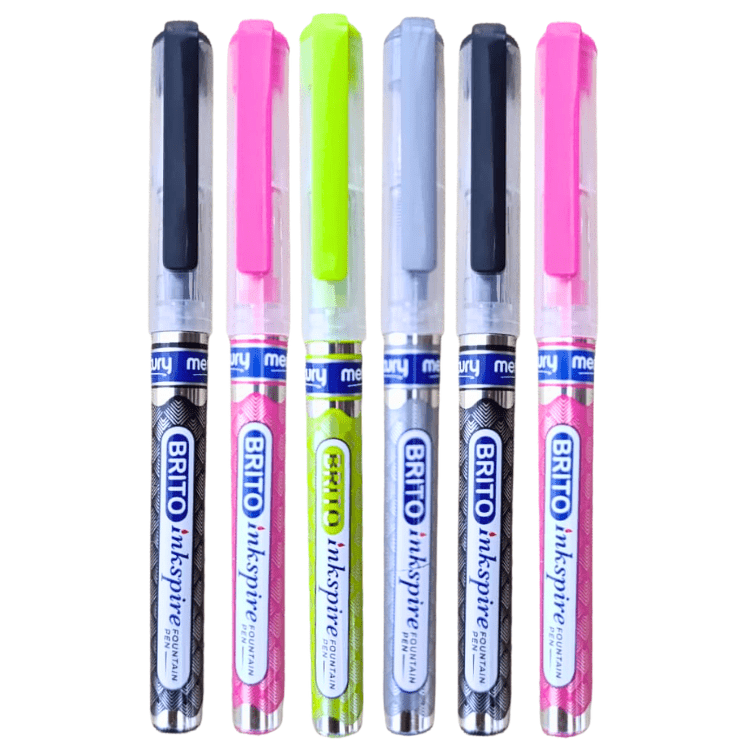 Brito Inkspire Fountain Pen Pack of 6