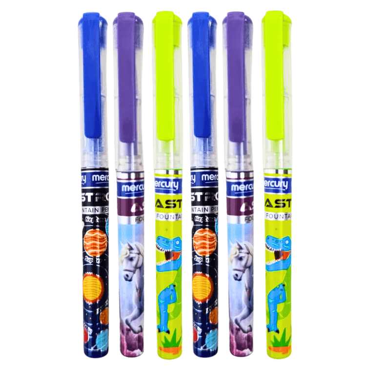 Mercury ASTRO Fountain Pens Pack 6 – Smooth Writing