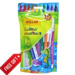Colour markers pack of 10 with free gift inside for kids drawing coloring and school art