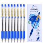 PIANO Click+ BallPoint Pens Pack of 10 Blue