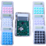 Mini Pocket Transparent Calculator – Kids School Math