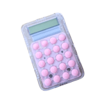 Mini Pocket Transparent Calculator – Kids School Math