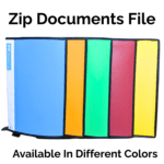Premium Zip Document File with Zipper Closure