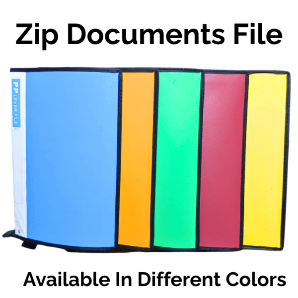 Premium Zip Document File with Zipper Closure