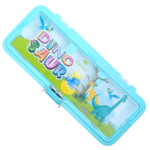 Premium Geometry Pencil Box with Metallic Lock & Removable Tray