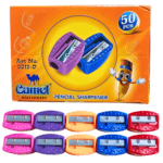 Premium Camel pencil sharpeners box of 50 for students school and classroom stationery