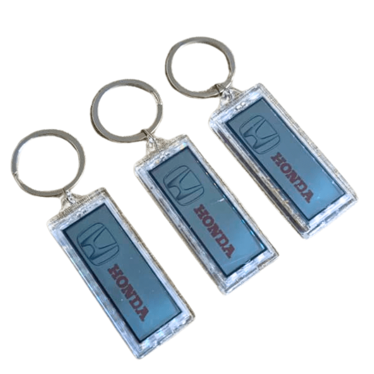 Different Car Logo Wrist Keychain Strap with Metal Ring