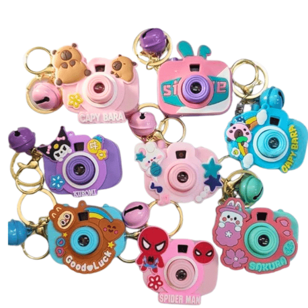 Cartoon Camera Projector Keychain Kids – Mini Toy