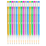 Mercury Glitter Triangle Lead Pencil Box of 12 smooth writing and drawing pencils
