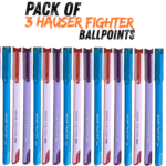 hauser-fighter-ballpoint-pens-0-7mm-smooth-writing-multicolor-pack-3-30pcs