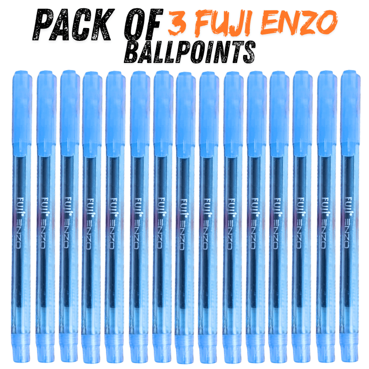 Fuji Enzo Blue Ball Point Pens 0.7mm Pack of 30