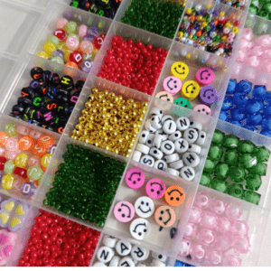 DIY Bracelet Making Kit for Girls with Pearls & Alphabet Beads