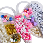 DIY Bracelet Making Kit for Girls with Pearls & Alphabet Beads