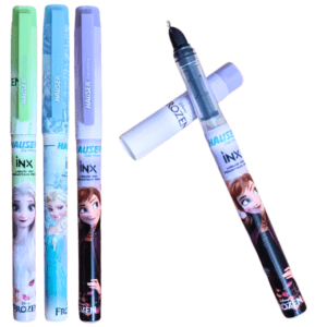 Frozen Characters Liquid Ink Fountain Pens Pack 3 Kids