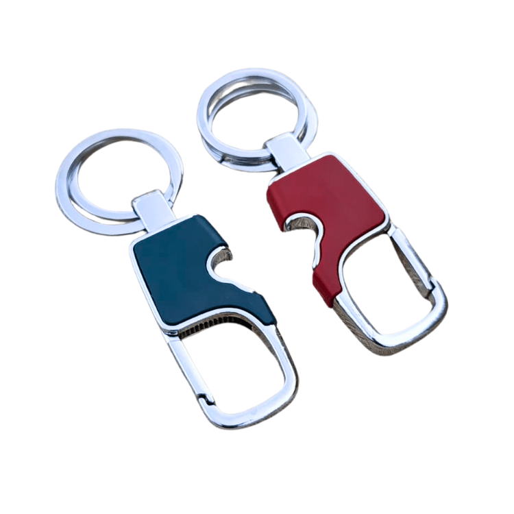 Premium Metal Keychain Holder with Clip-On Key Holder