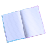 Cute Cartoon Fluppy Diary with Soft Plush Feather for Girls
