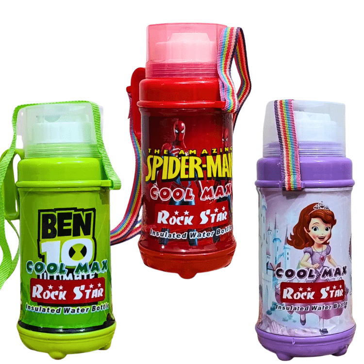 Premium Cartoon Character Water Bottle for Kids – Leakproof