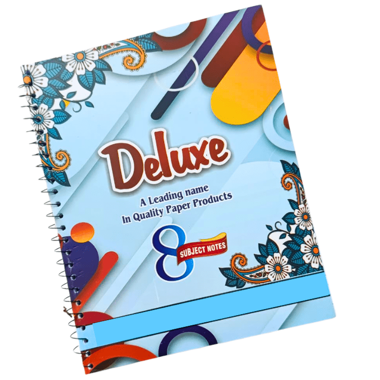 8 Subjects Deluxe Spiral Register Premium Quality Notebook