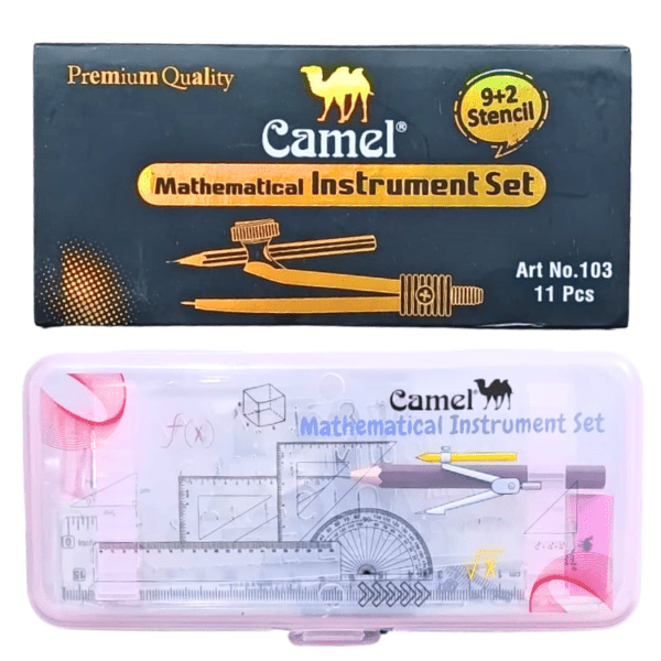 Camel Mathematical Instrument Set 11 Pieces Geometry Box