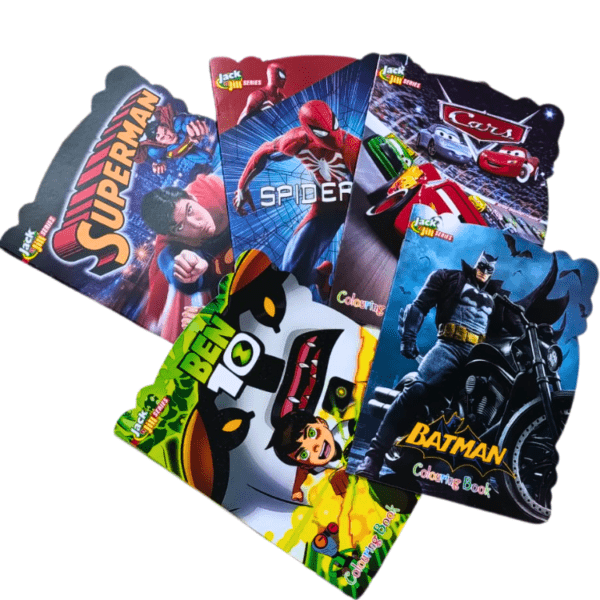 Pack of 3 Coloring Books for Boys Cartoon Art & Craft