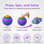 Fidget spinner rolling ball stress relief toy for kids random color