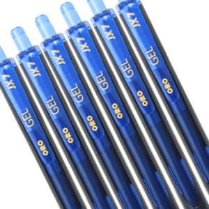 ORO JX7 Gel Ballpoint Pens Pack of 6 with Best Grip