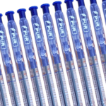 PUR Classic Clicker Ballpoint Pens Pack of 10 Blue