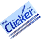 PUR Classic Clicker Ballpoint Pens Pack of 10 Blue