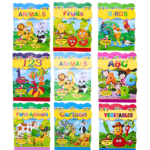 Kids Early Learning Colouring Book – ABC 123 & More