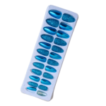 24 Pcs Artificial Nails Shiny & Matte Natural Look