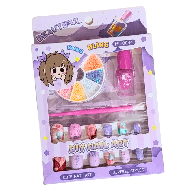 Kids Princess DIY Nail Art Kit for Girls