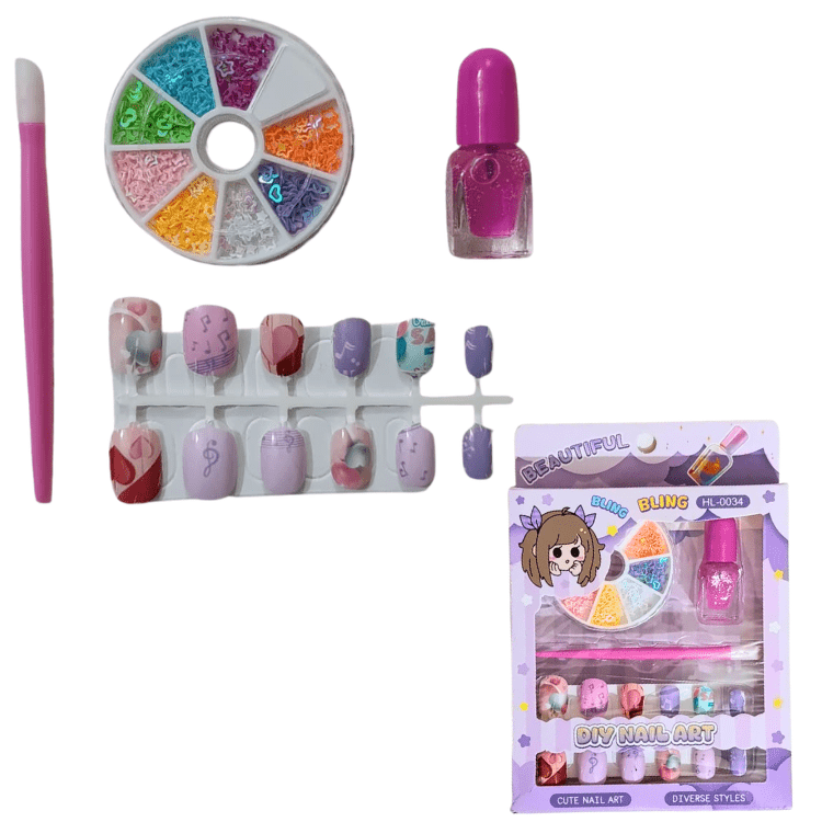 Kids Princess DIY Nail Art Kit for Girls