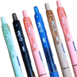ORO G-Click Gel Pen Smooth Writing Ballpoints Set of 6