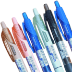 ORO G-Click Gel Pen Smooth Writing Ballpoints Set of 6