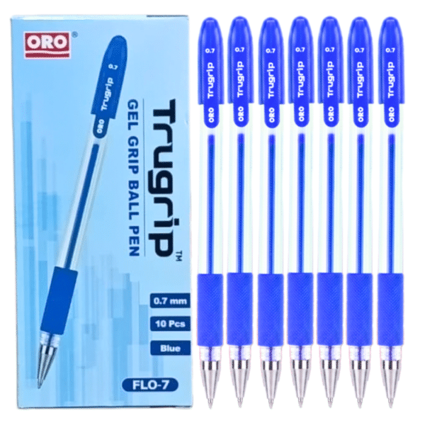 ORO TruGrip Ballpoint Gel Pens – Pack of 10