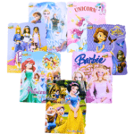 3 Coloring Books Different Characters Girls – Fun Set