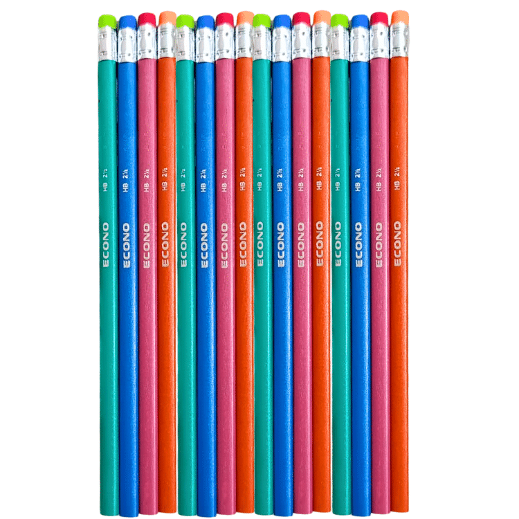 ECONO Lead Pencils with Matching Erasers