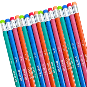 ECONO Lead Pencils with Matching Erasers
