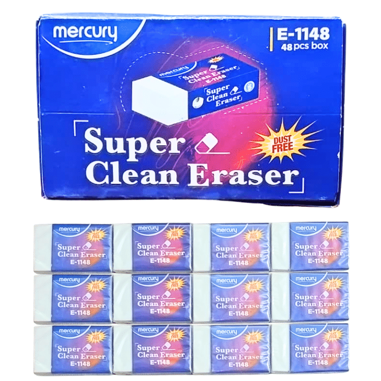 Mercury Super Clean Erasers Mercury Super Clean Erasers – Box of 48 Pcs