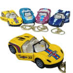 Mini Metal Racing Car Keychain – 1 Pc | Random Design