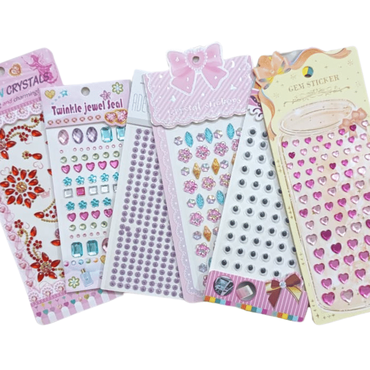 Crystal Beads for Kids – Pack of 6 Different Shapes