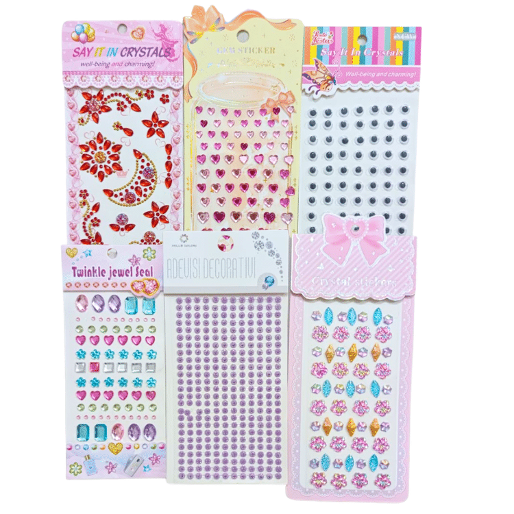 Crystal Beads for Kids – Pack of 6 Different Shapes